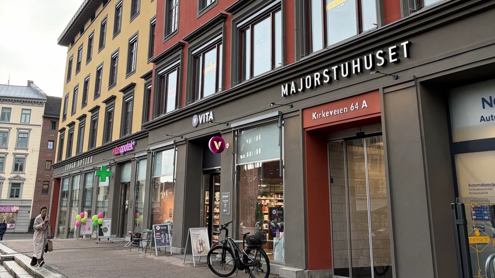 Majorstuhuset i Kirkeveien 64A i Oslo, der ERNÆRE har klinikk
